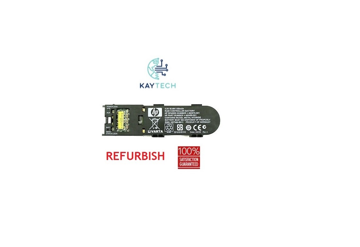 Batterie HP 462976-001 - 650mAh 4.8V Ni-MH - Pour HP SmartArray P410/P411 - Occasion En état Fonctionnel